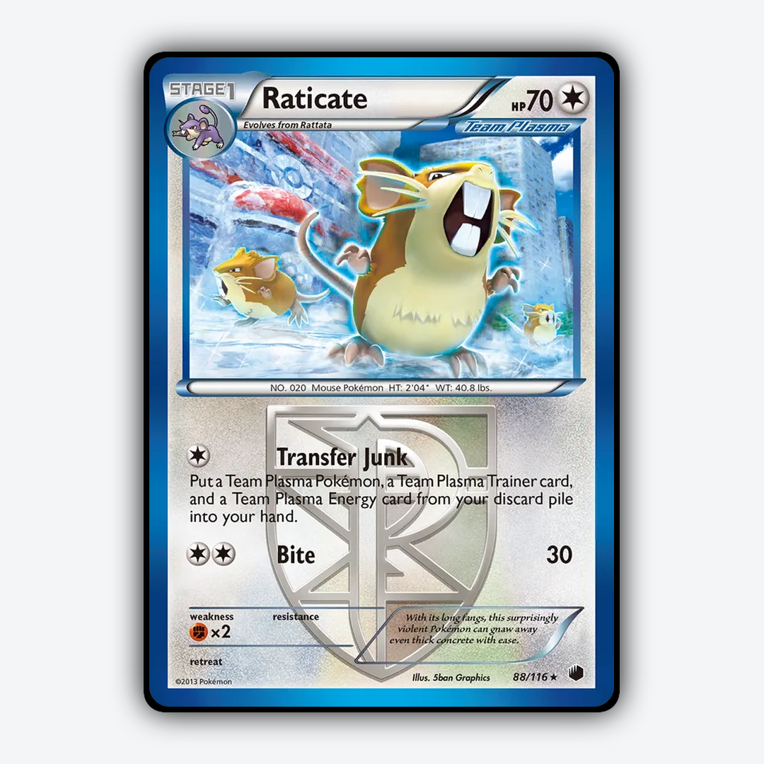 Raticate 088/116 - Plasma Freeze Set - Card Rug