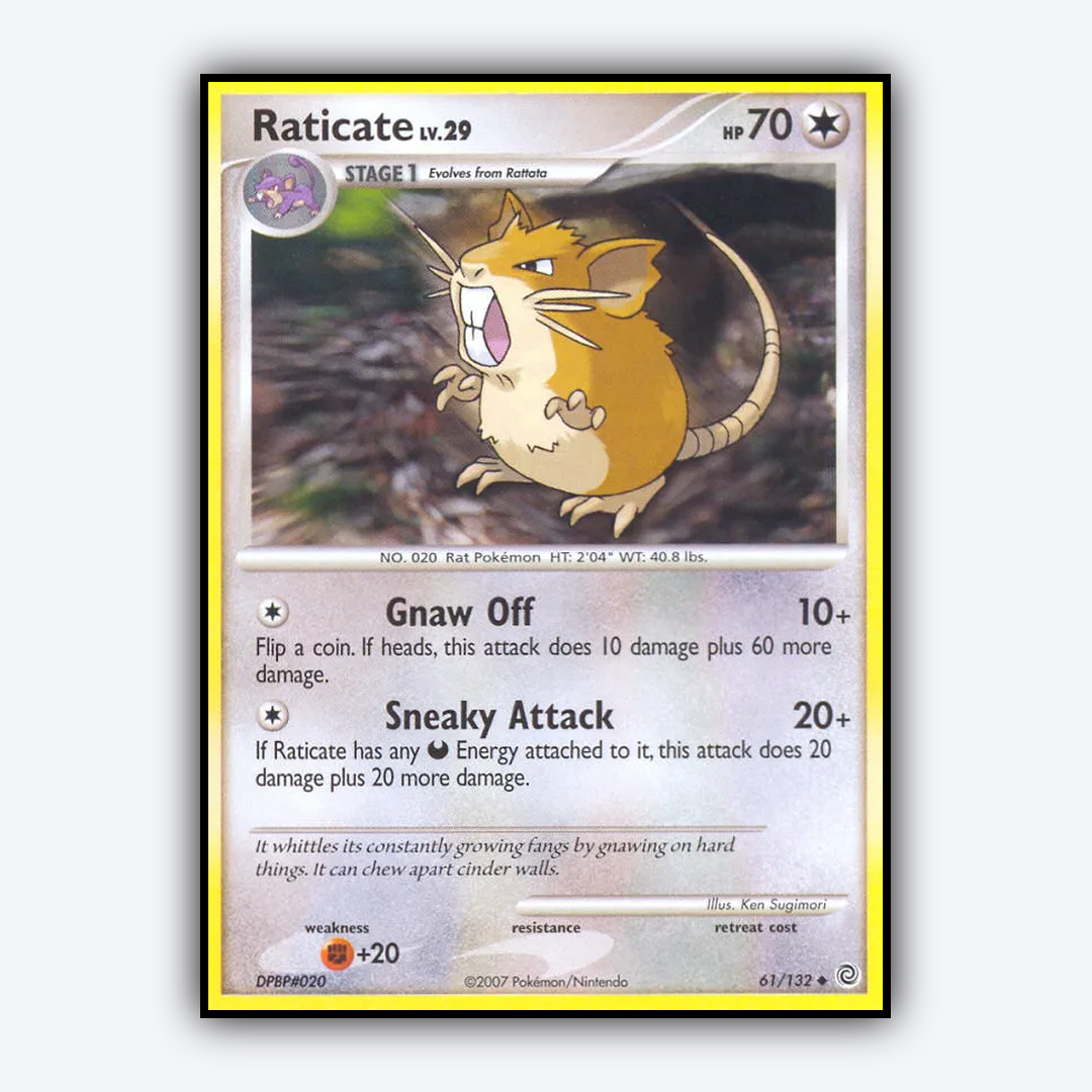 Raticate 061/132 - Secret Wonders Set - Card Rug