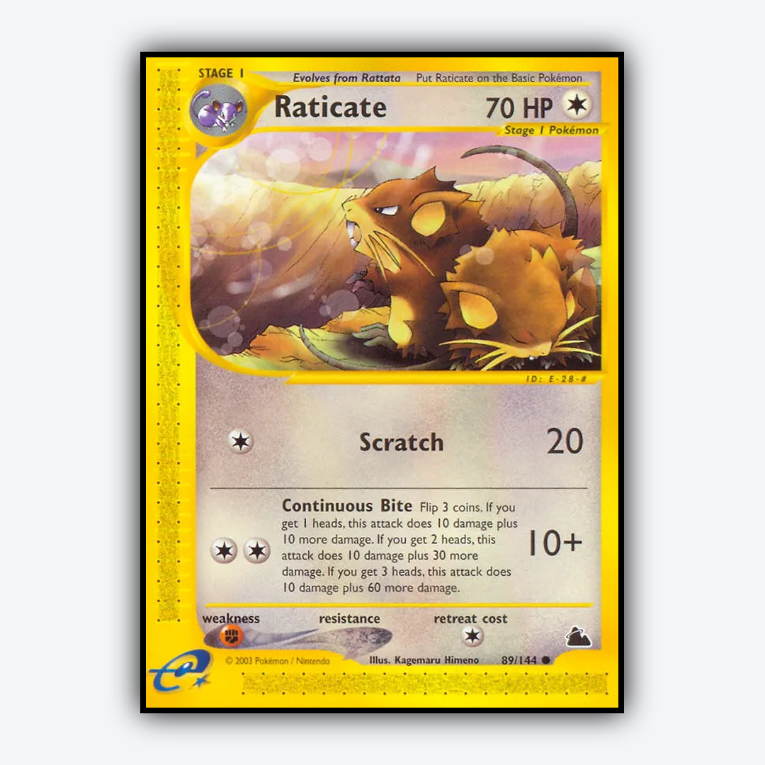 Raticate 089/144 - Skyridge Set - Card Rug