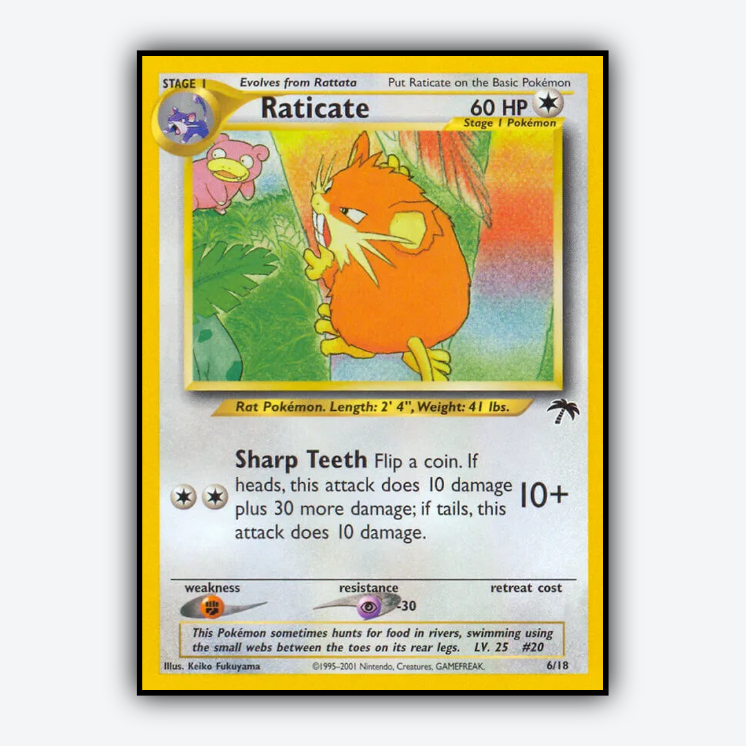 Raticate 006/18 - Southern Islands Set - Card Rug