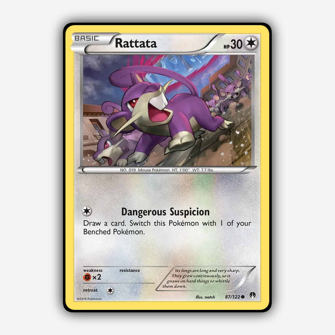 Rattata 087/122 - BREAKpoint Set - Card Rug