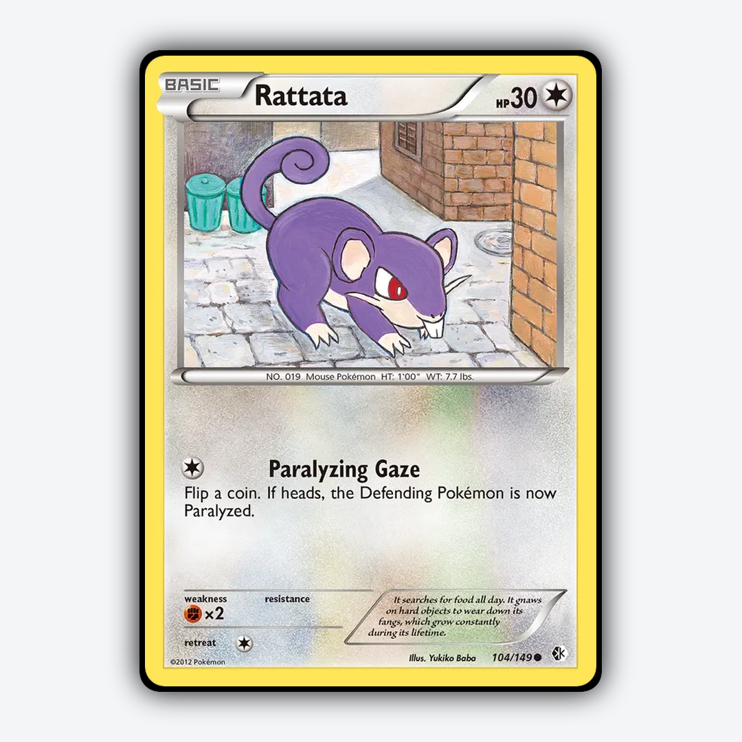 Rattata 104/149 - Boundaries Crossed Set - Card Rug