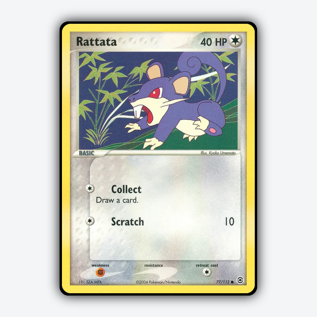 Rattata 077/112 - FireRed & LeafGreen Set - Card Rug