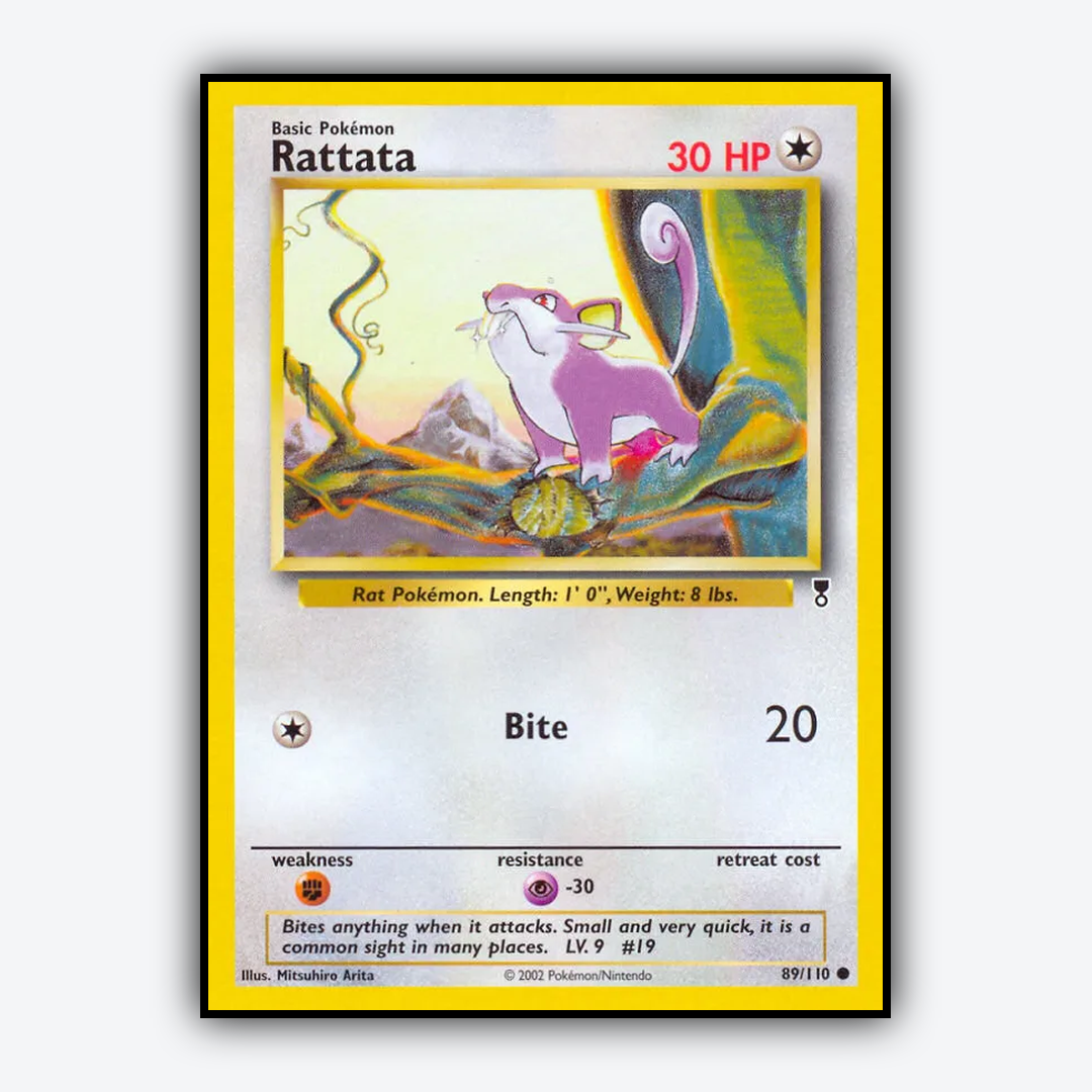 Rattata 089/110 - Legendary Collection Set - Card Rug