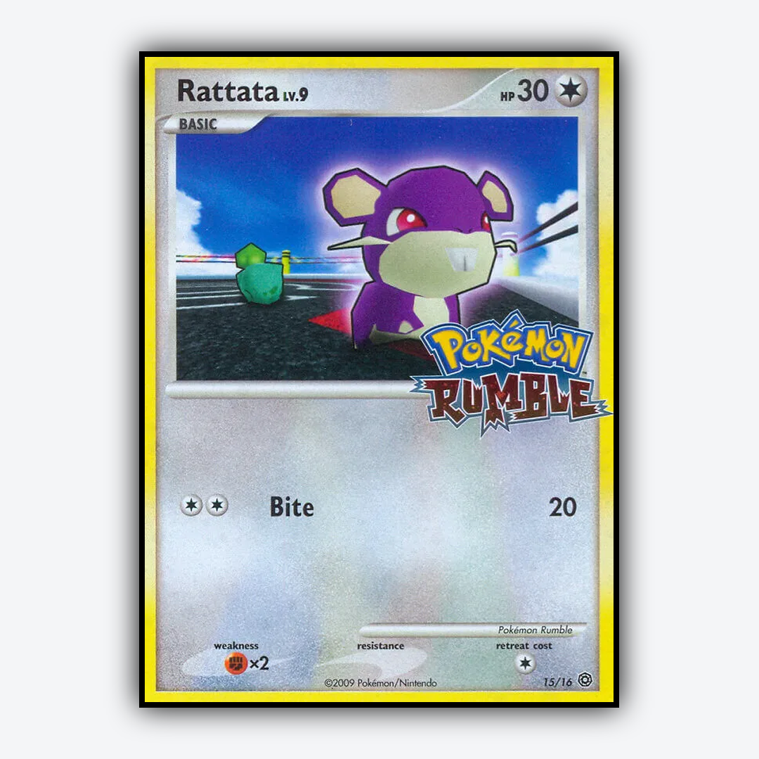 Rattata 015/16 - Pokémon Rumble Set - Card Rug