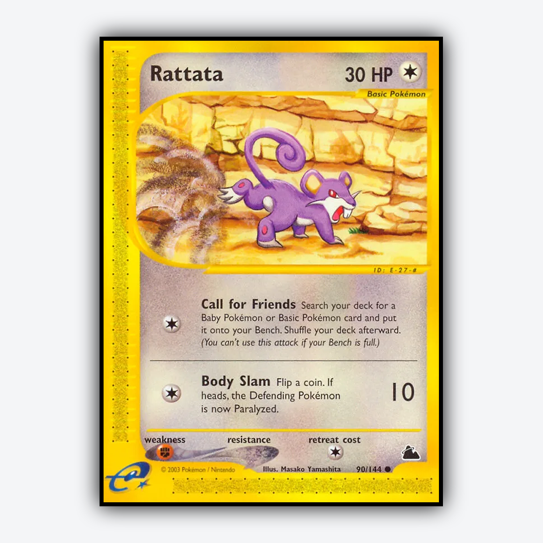 Rattata 090/144 - Skyridge Set - Card Rug