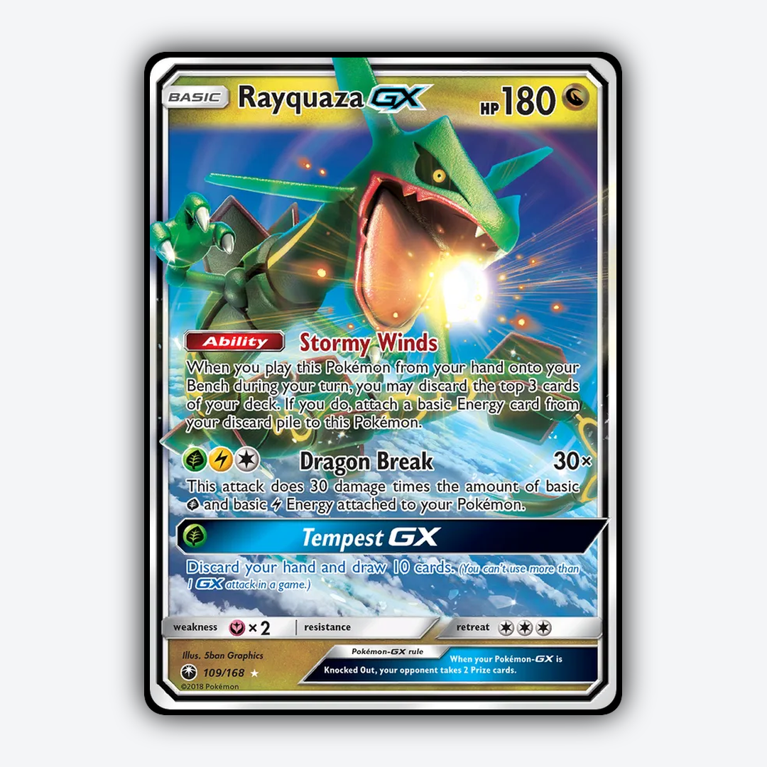 Rayquaza-GX 109/168 - Celestial Storm Set - Card Rug