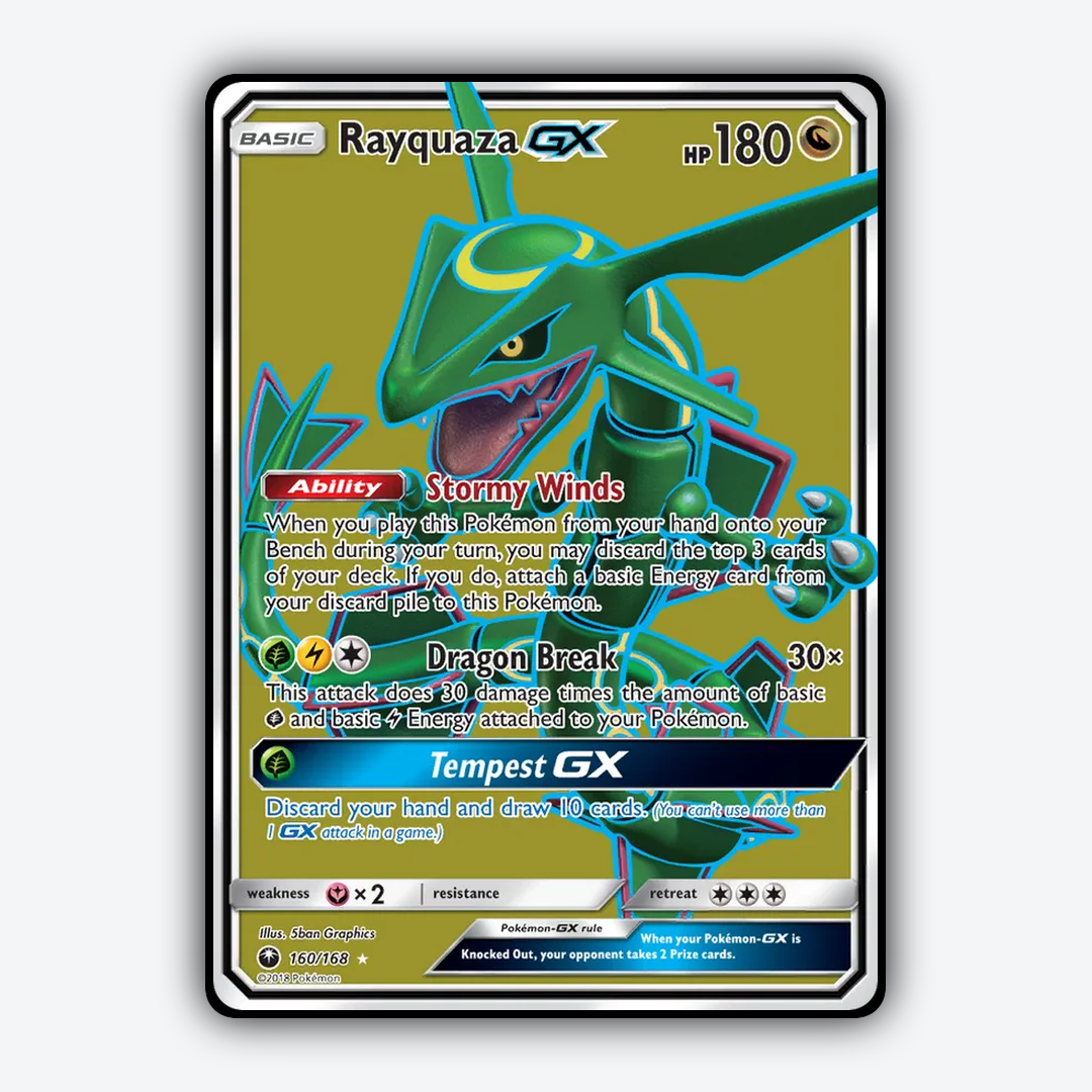 Rayquaza-GX 160/168 - Celestial Storm Set - Card Rug
