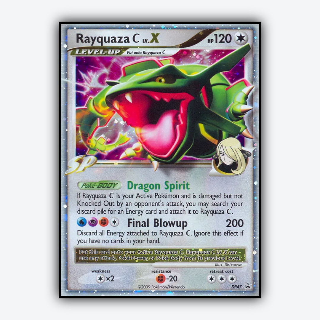 Rayquaza C LV.X DP047 - DP Black Star Promos Set - Card Rug