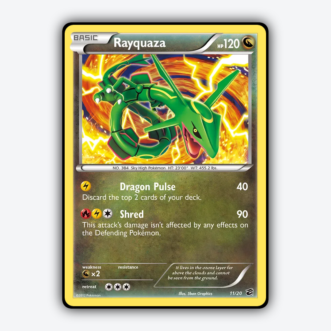 Rayquaza 011/20 - Dragon Vault Set - Card Rug
