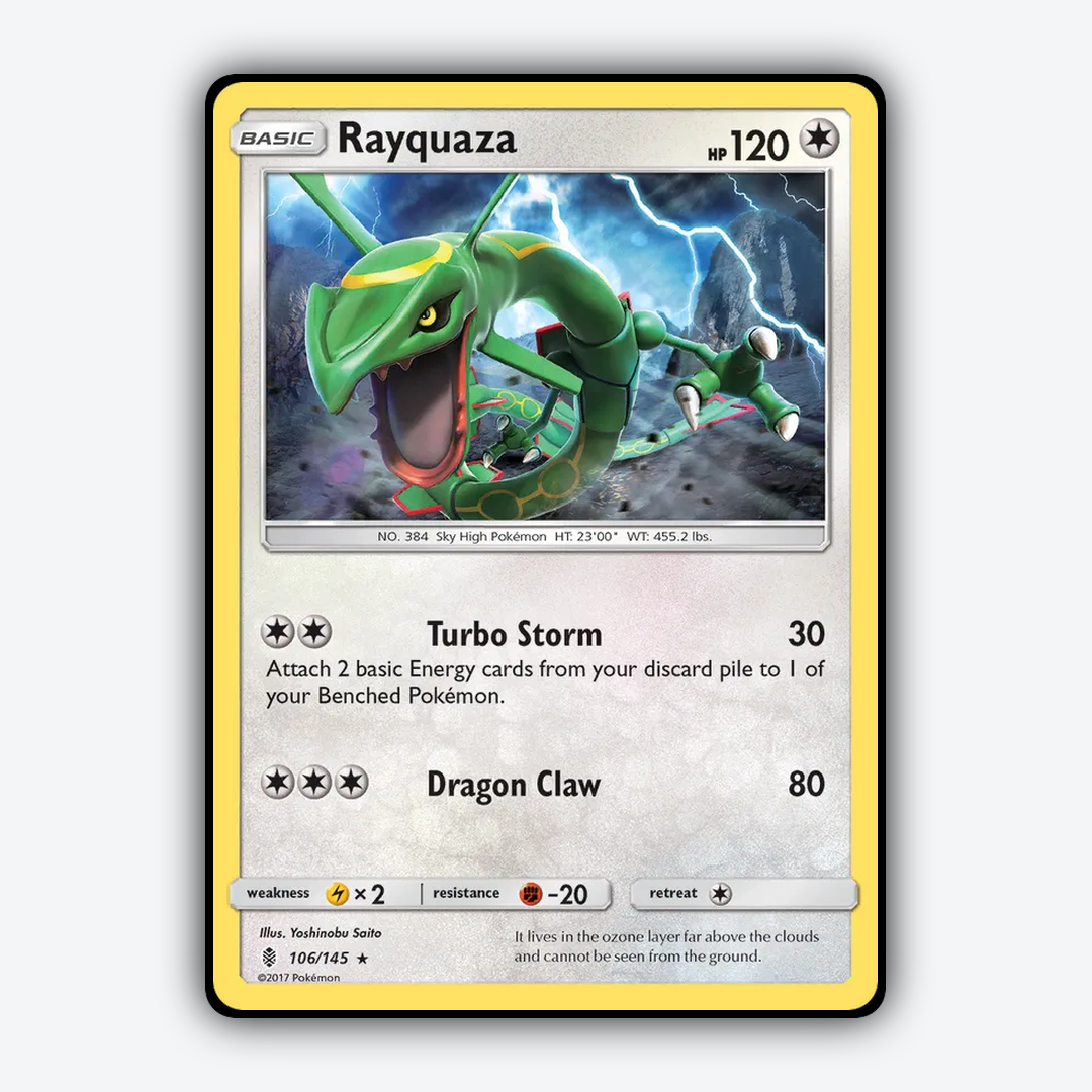 Rayquaza 106/145 - Guardians Rising Set - Card Rug