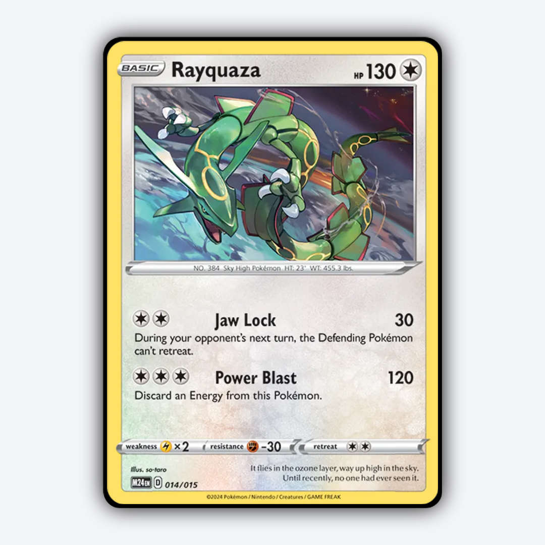 Rayquaza 014 - McDonald's Collection 2025 Set - Card Rug