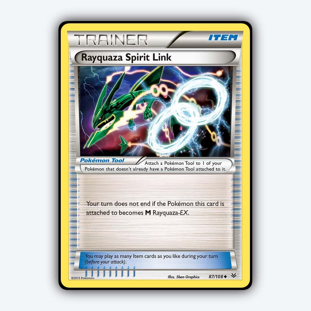 Rayquaza Spirit Link 087/108 - Roaring Skies Set - Card Rug