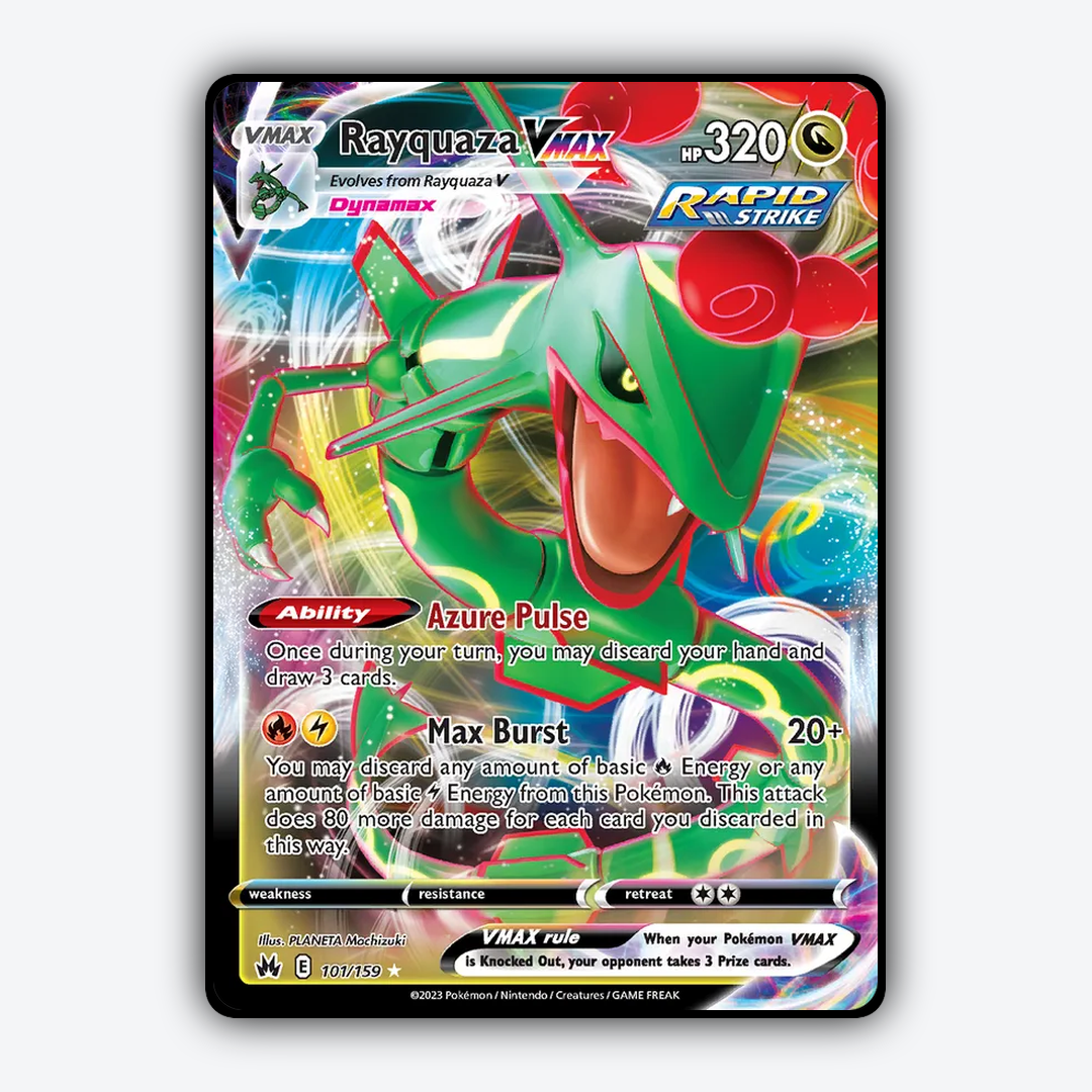 Rayquaza VMAX 101/159 - Crown Zenith Set - Card Rug
