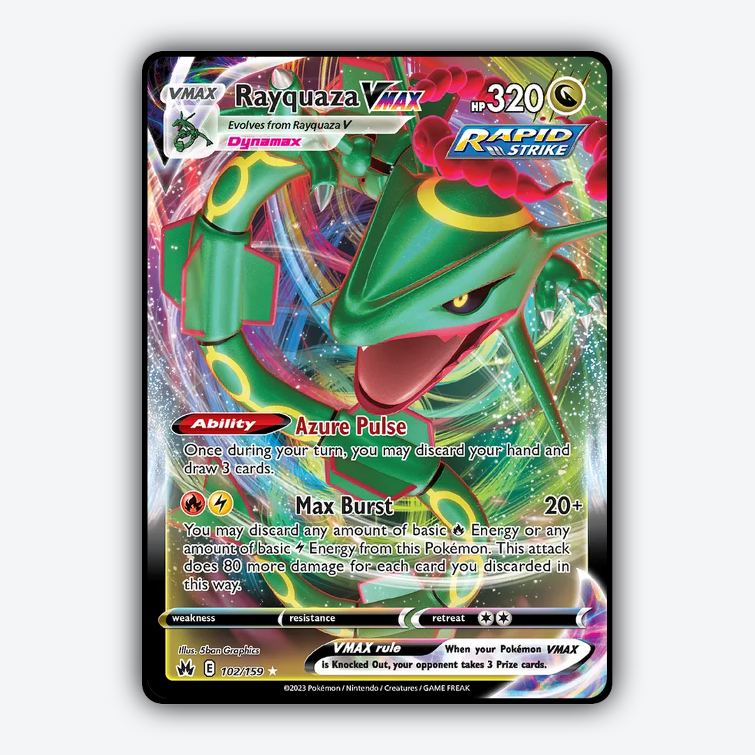 Rayquaza VMAX 102/159 - Crown Zenith Set - Card Rug