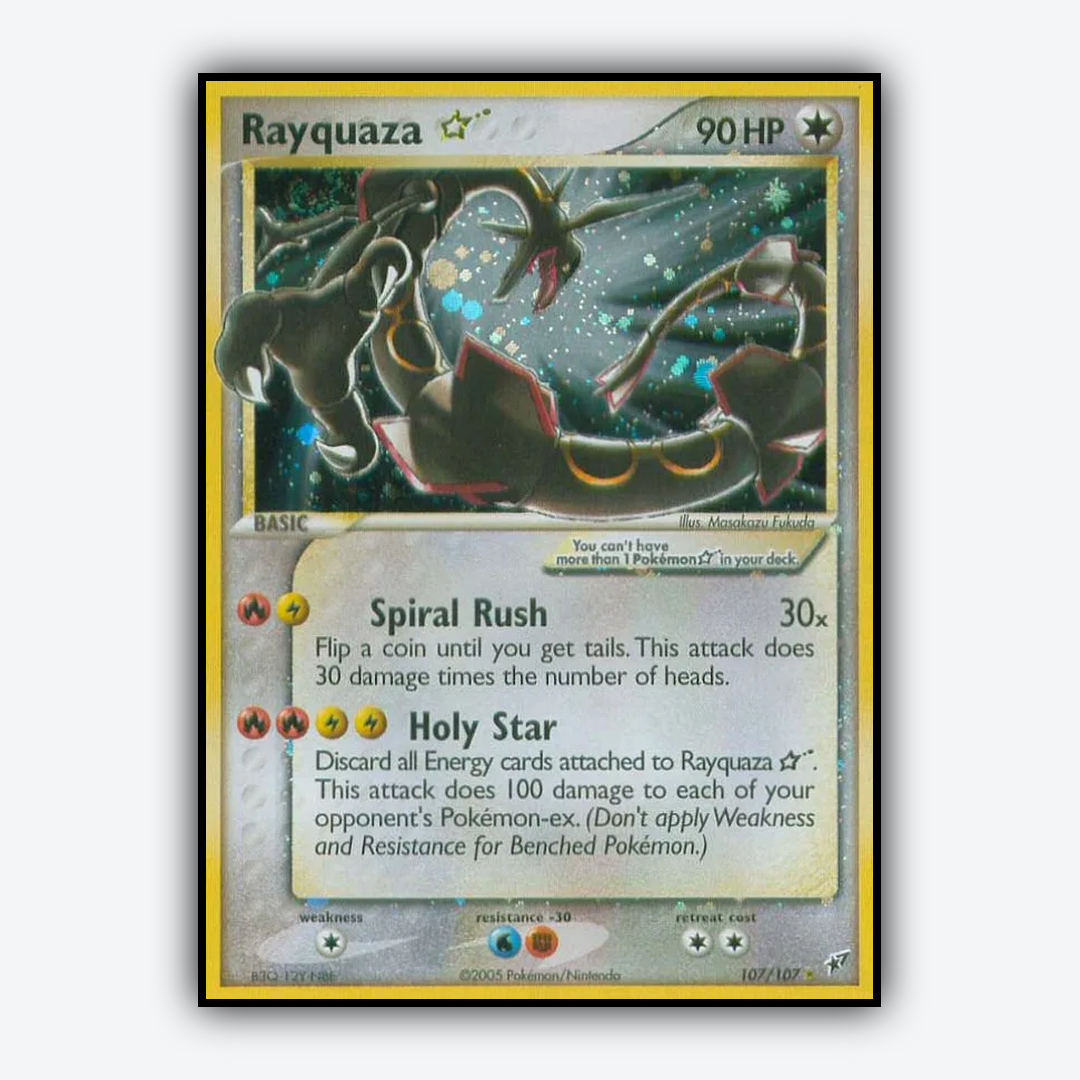 Rayquaza ★ 107/107 - Deoxys Set - Card Rug