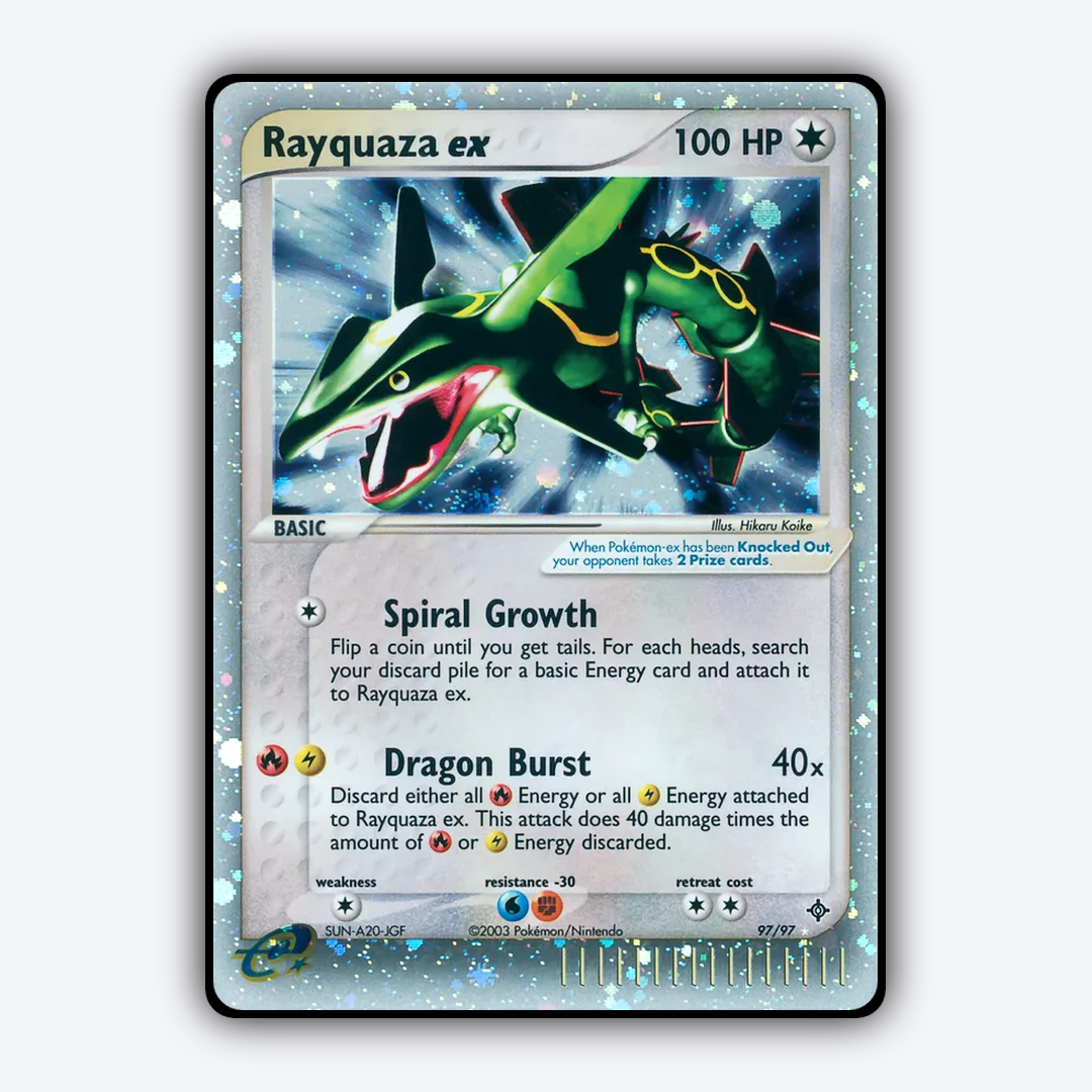 Rayquaza ex 097/97 - Dragon Set - Card Rug