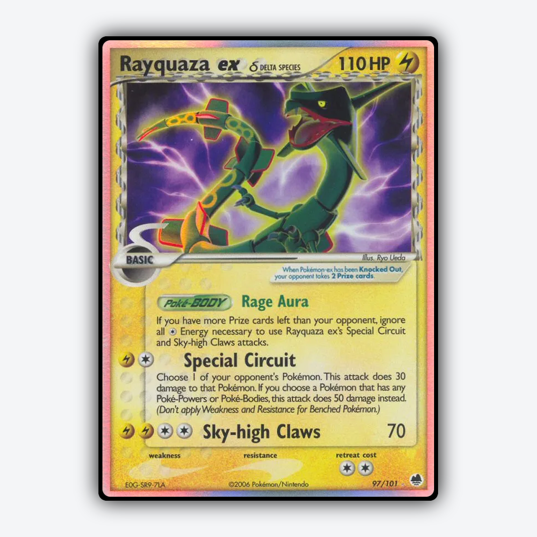 Rayquaza ex δ 097/101 - Dragon Frontiers Set - Card Rug