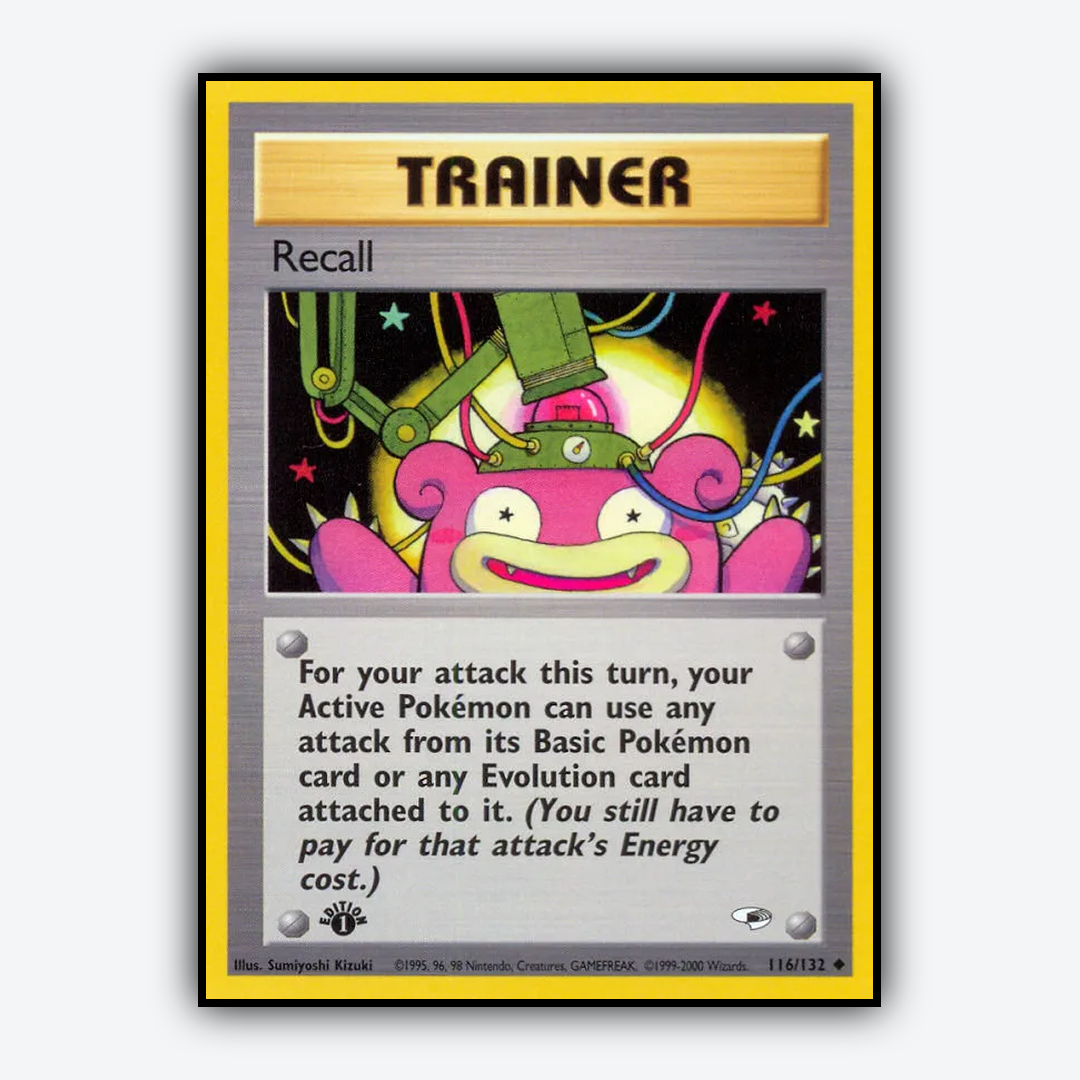 Recall 116/132 - Gym Heroes Set - Card Rug