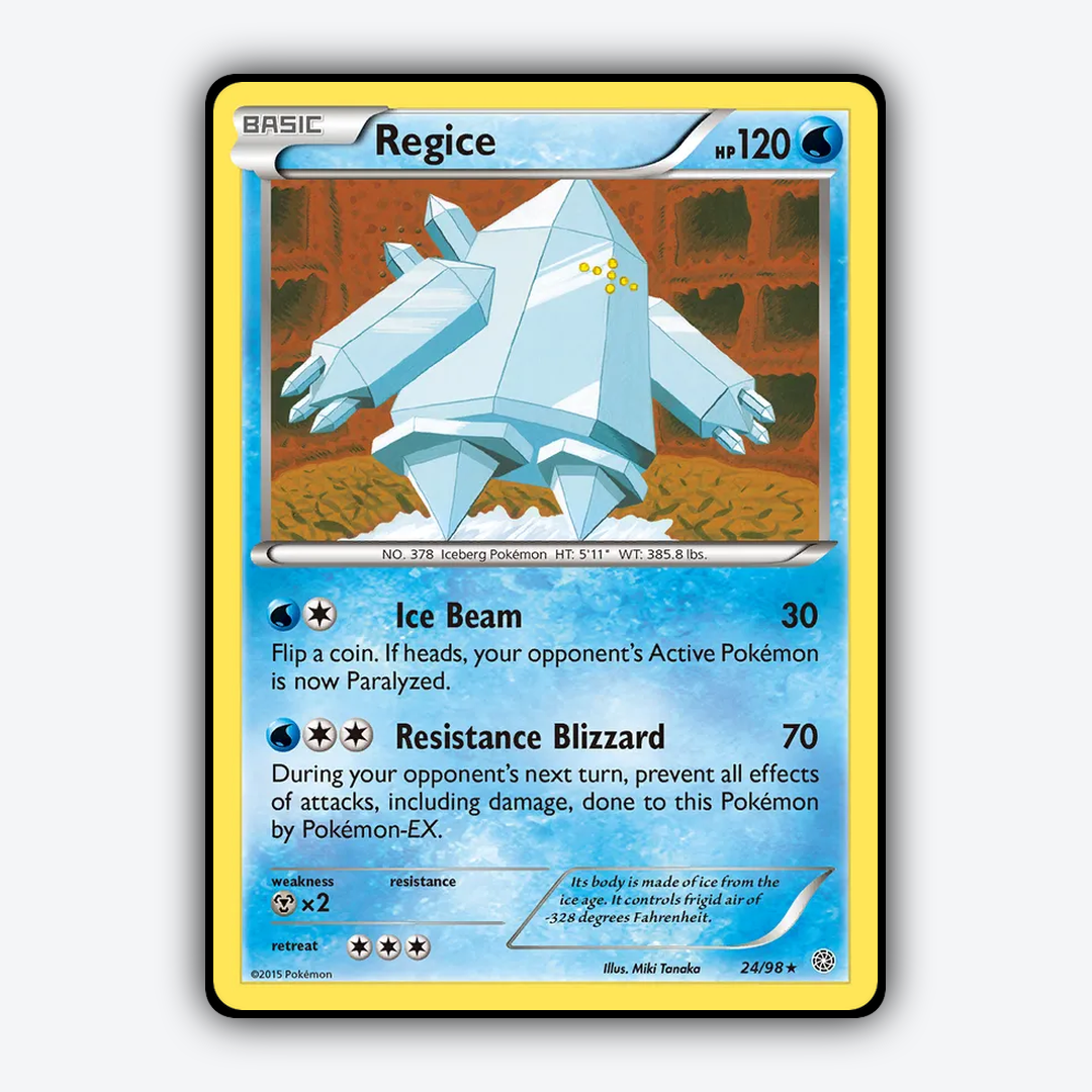Regice 024/98 - Ancient Origins Set - Card Rug