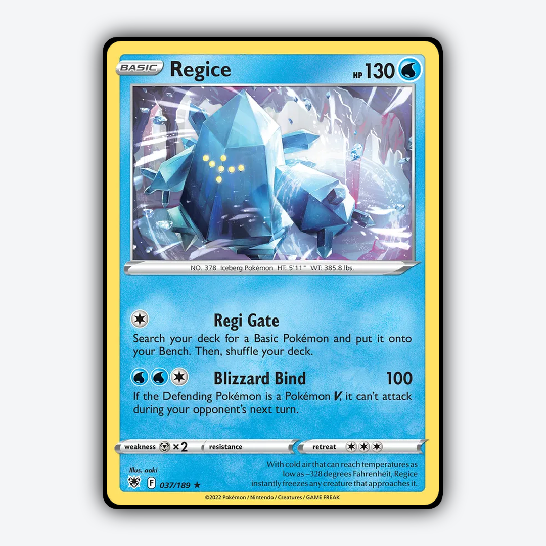 Regice 037/189 - Astral Radiance Set - Card Rug