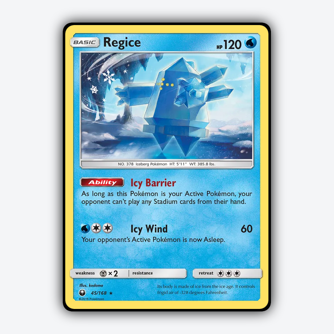 Regice 045/168 - Celestial Storm Set - Card Rug