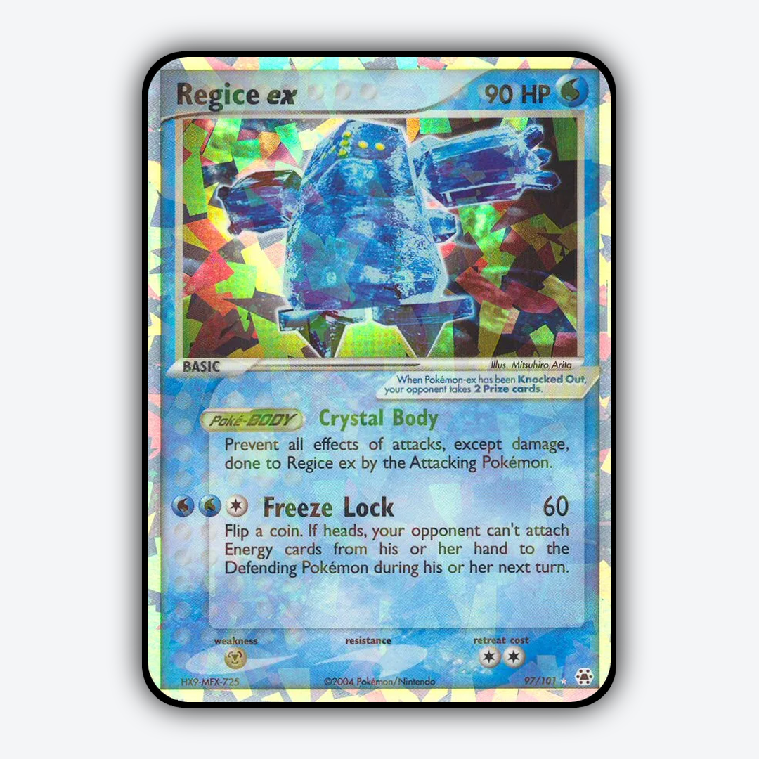 Regice ex 097/101 - Hidden Legends Set - Card Rug