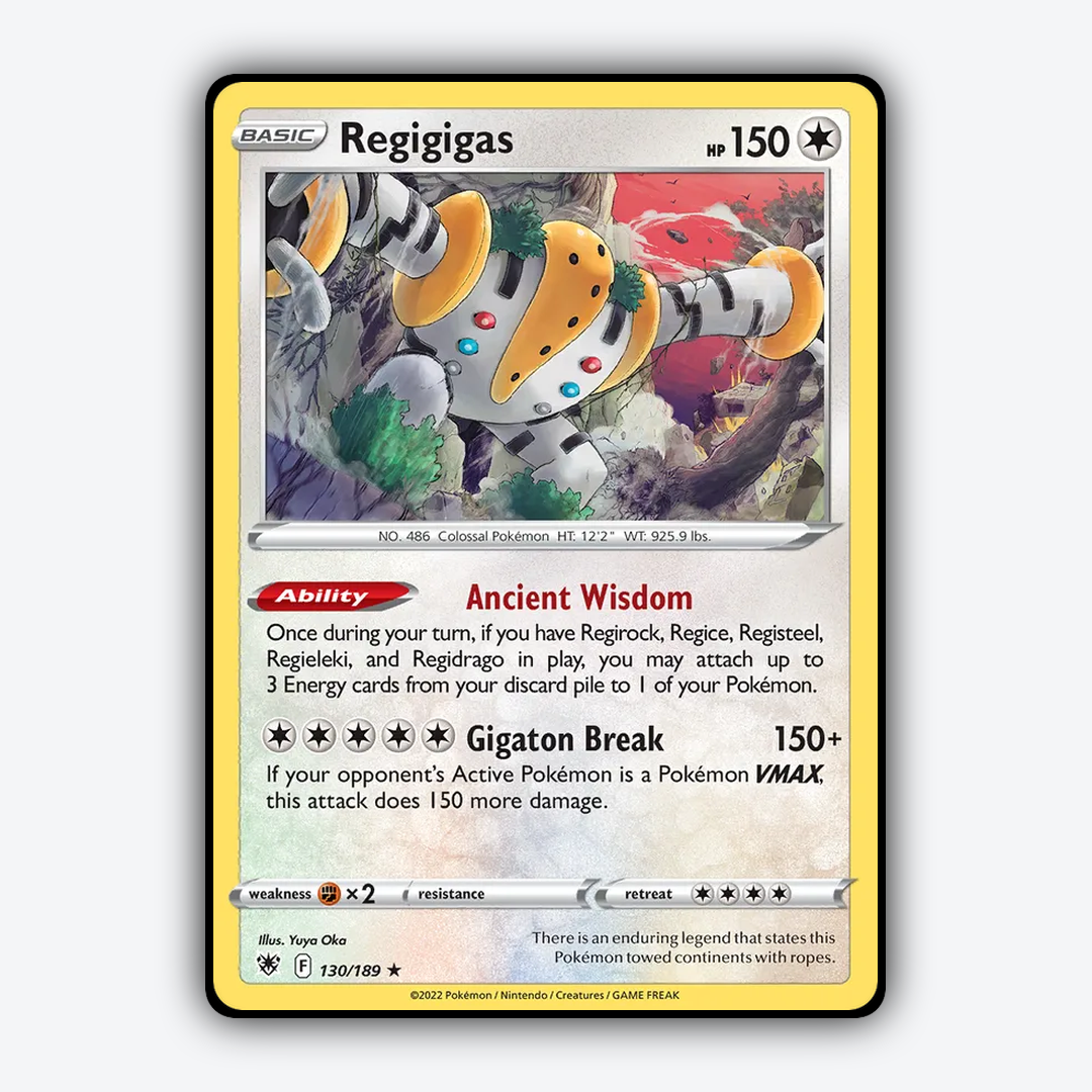Regigigas 130/189 - Astral Radiance Set - Card Rug