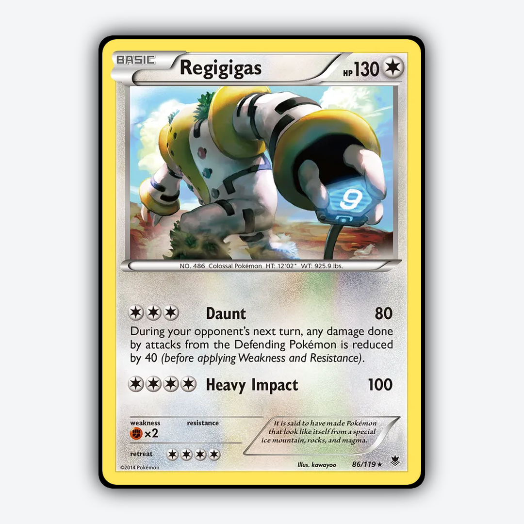 Regigigas 086/119 - Phantom Forces Set - Card Rug