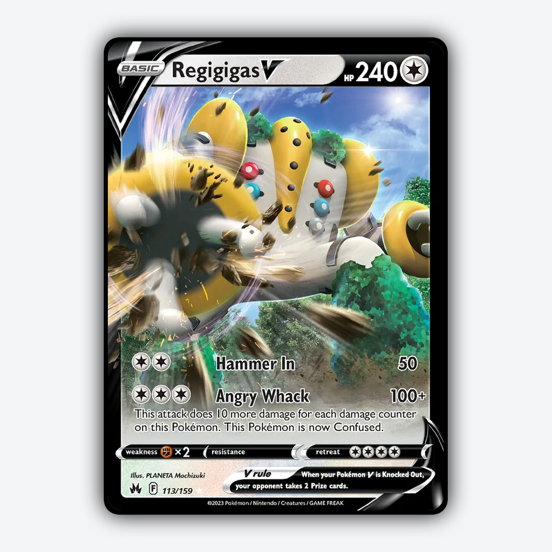 Regigigas V 113/159 - Crown Zenith Set - Card Rug