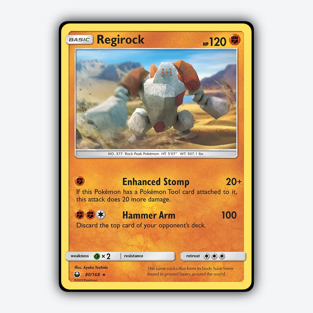 Regirock 080/168 - Celestial Storm Set - Card Rug