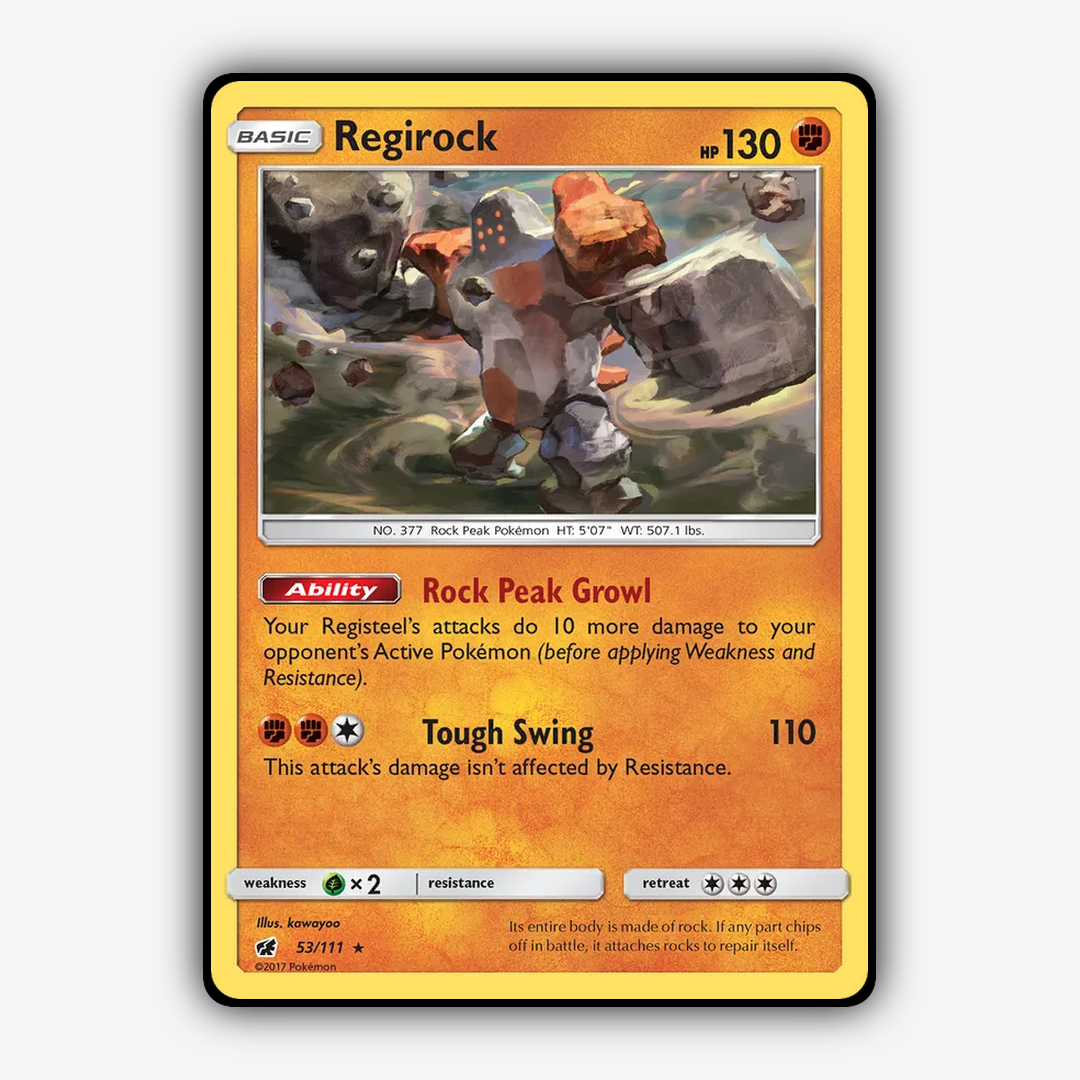 Regirock 053/111 - Crimson Invasion Set - Card Rug