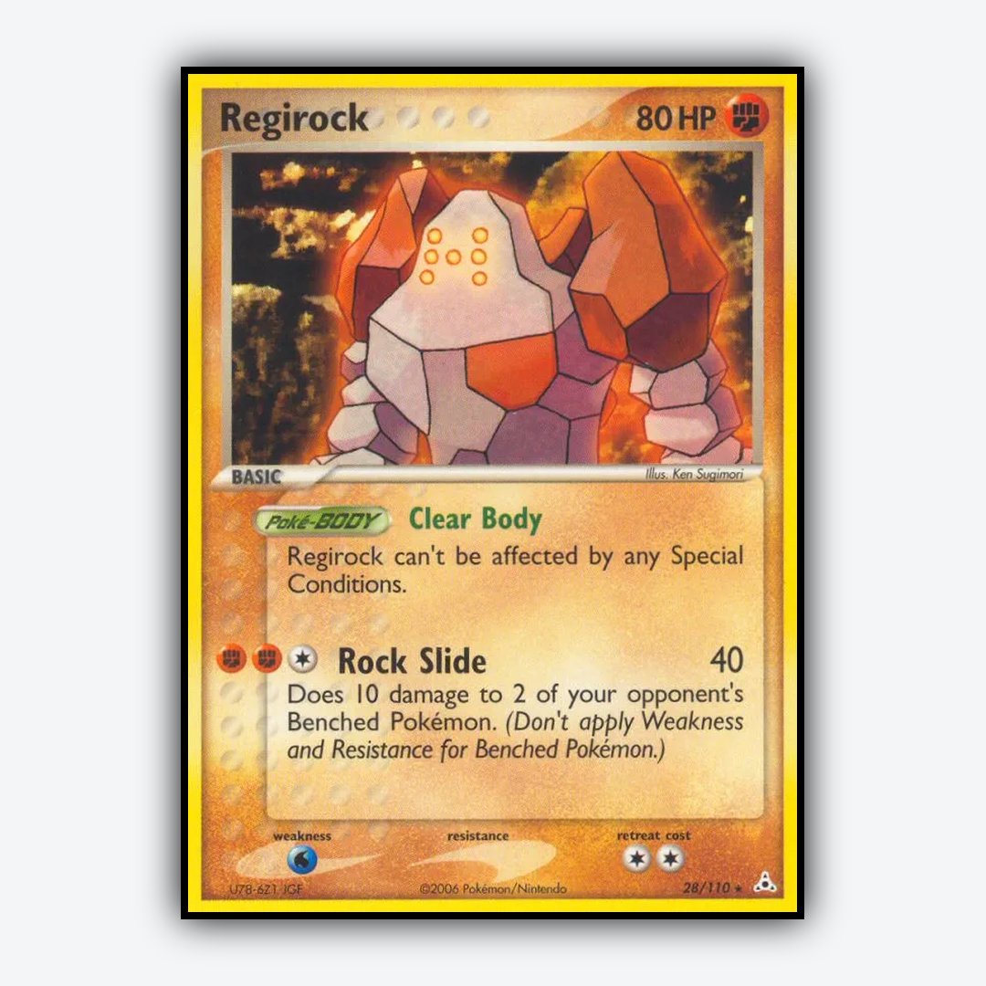 Regirock 028/110 - Holon Phantoms Set - Card Rug