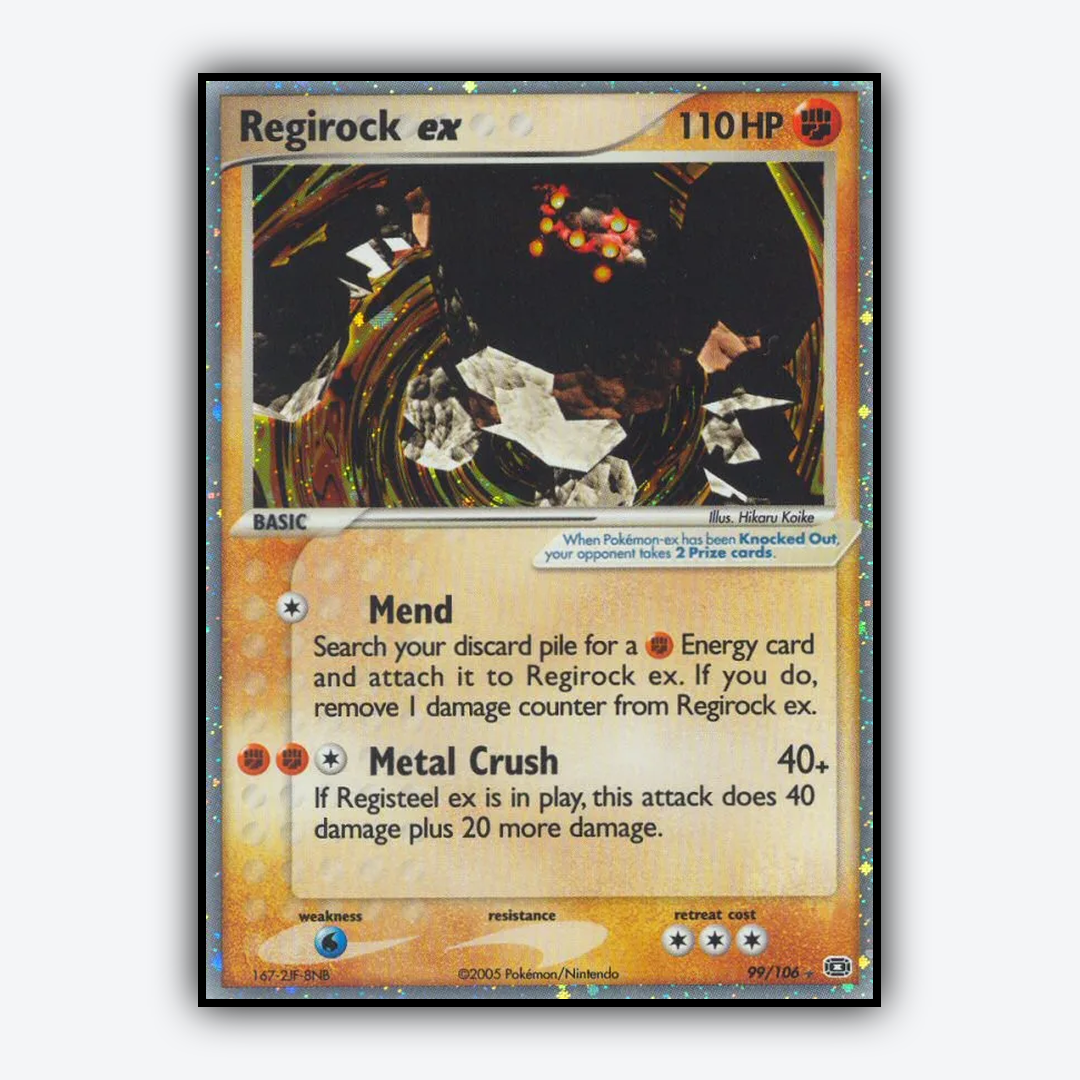Regirock ex 099/106 - Emerald Set - Card Rug