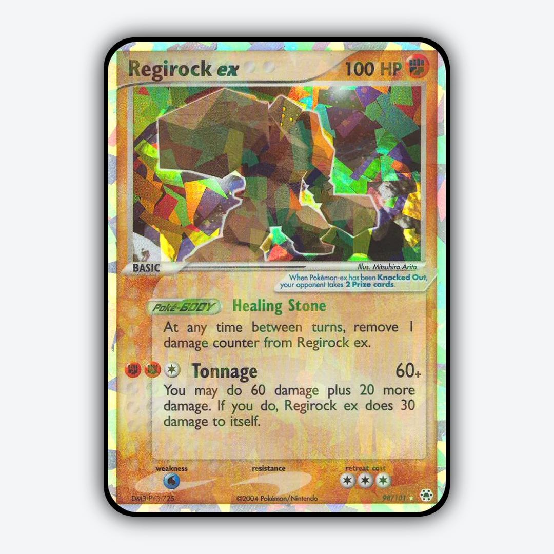 Regirock ex 098/101 - Hidden Legends Set - Card Rug