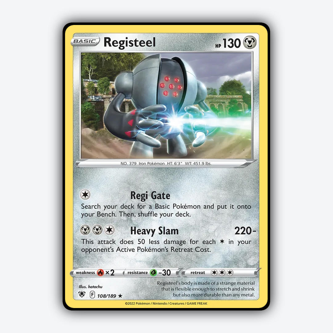 Registeel 108/189 - Astral Radiance Set - Card Rug