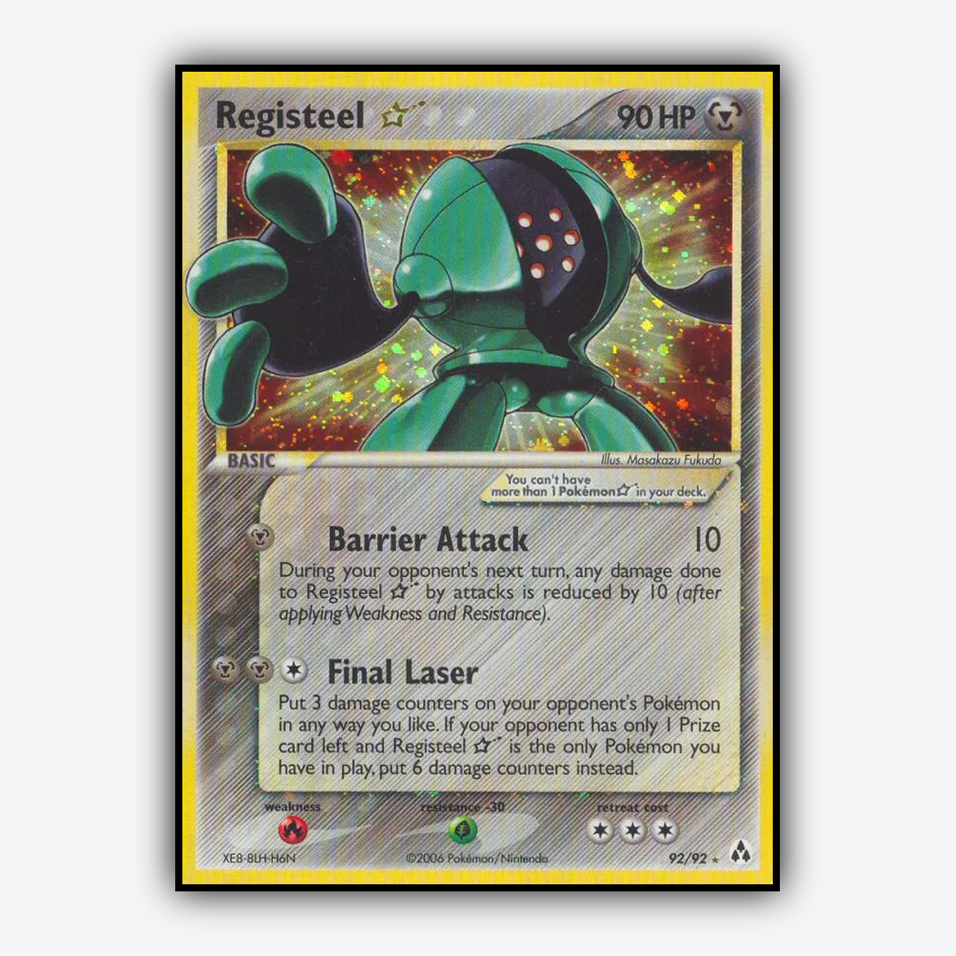 Registeel ★ 092/92 - Legend Maker Set - Card Rug