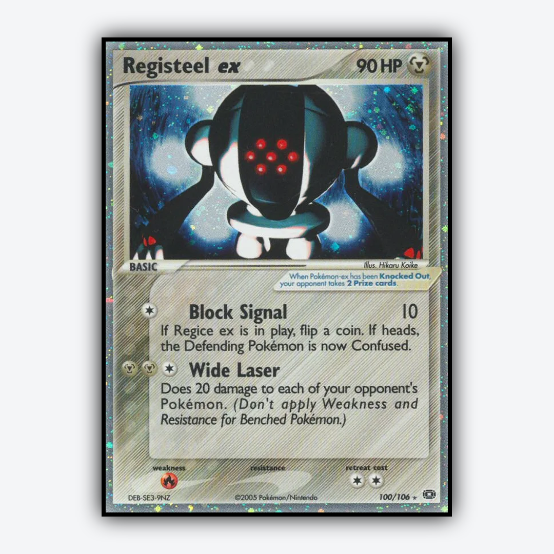 Registeel ex 100/106 - Emerald Set - Card Rug