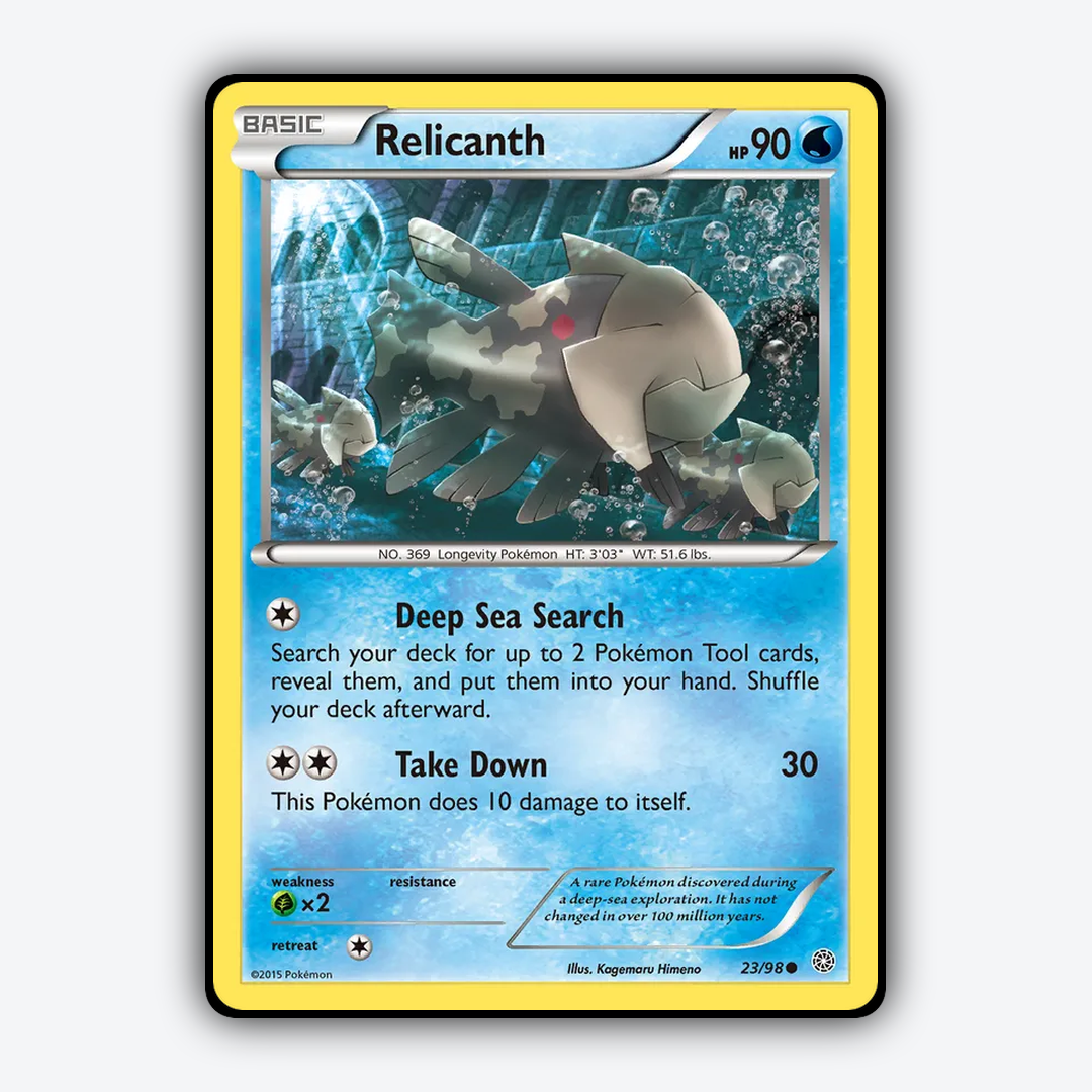 Relicanth 023/98 - Ancient Origins Set - Card Rug