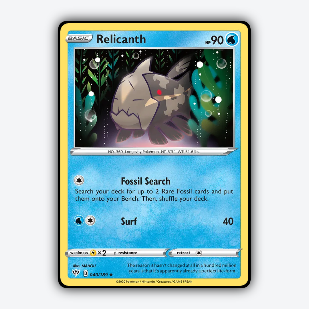 Relicanth 040/189 - Darkness Ablaze Set - Card Rug