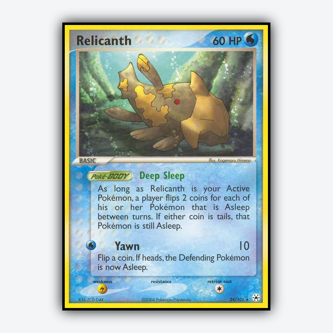 Relicanth 024/101 - Hidden Legends Set - Card Rug