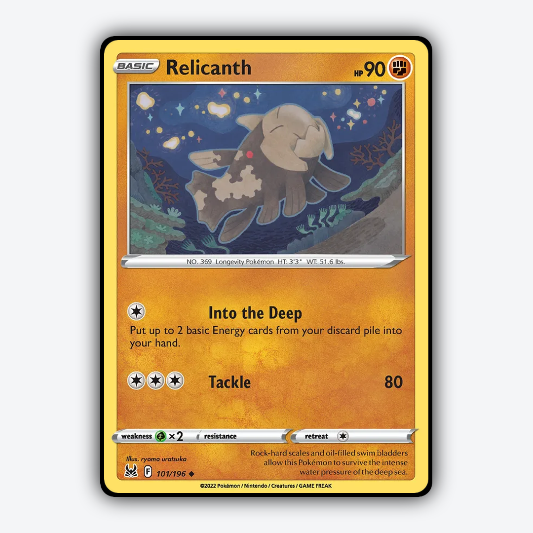 Relicanth 101/196 - Lost Origin Set - Card Rug