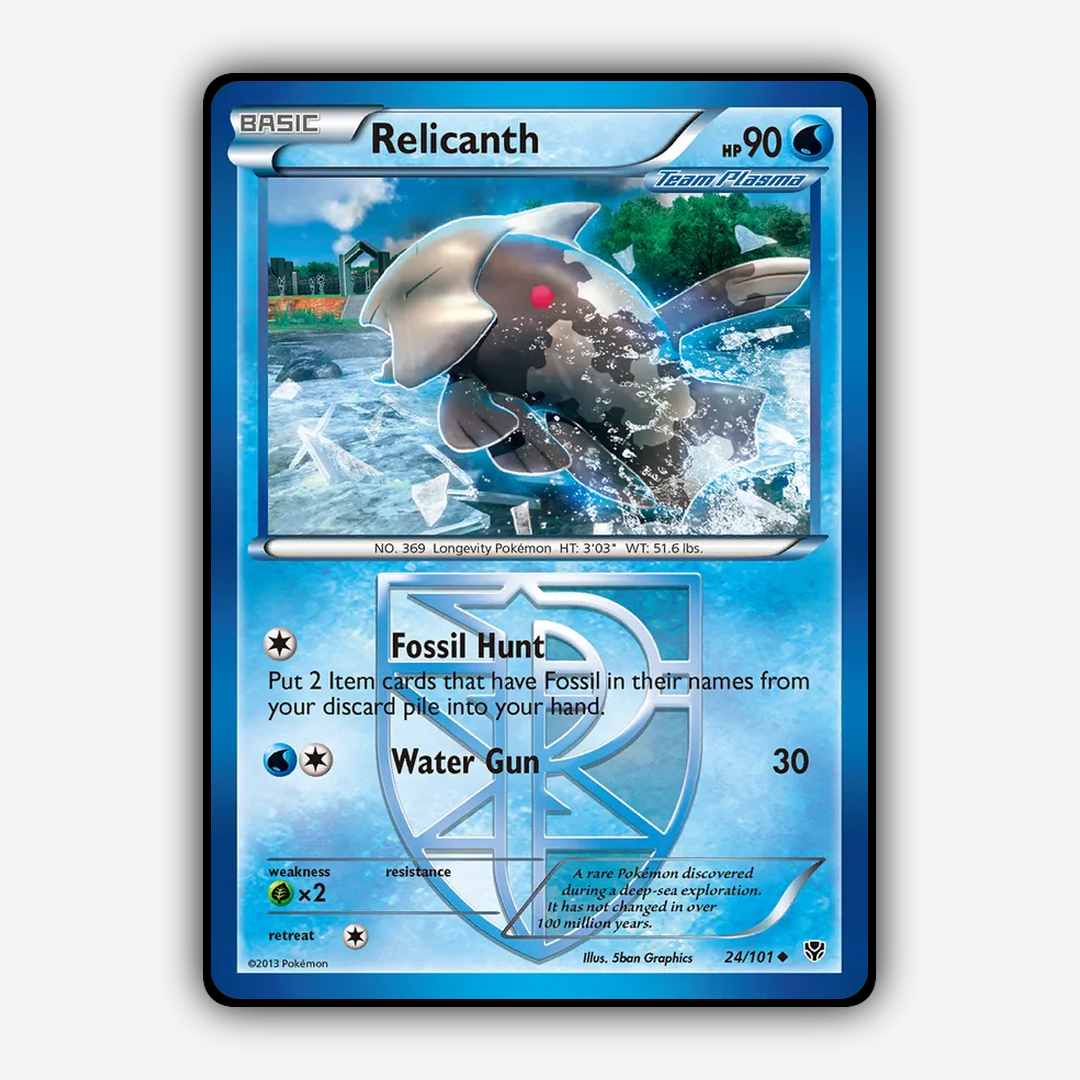 Relicanth 024/101 - Plasma Blast Set - Card Rug