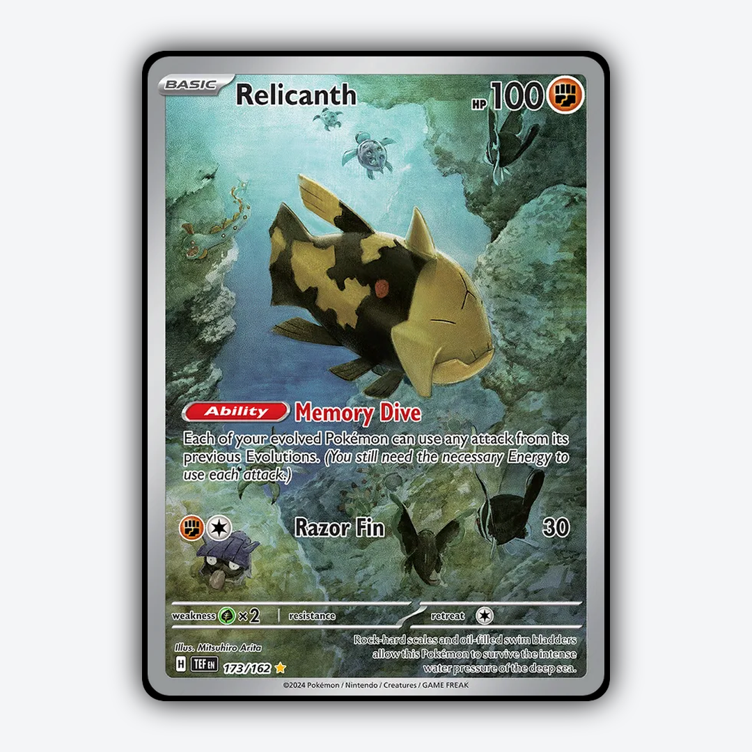 Relicanth 173/162 - Temporal Forces Set - Card Rug