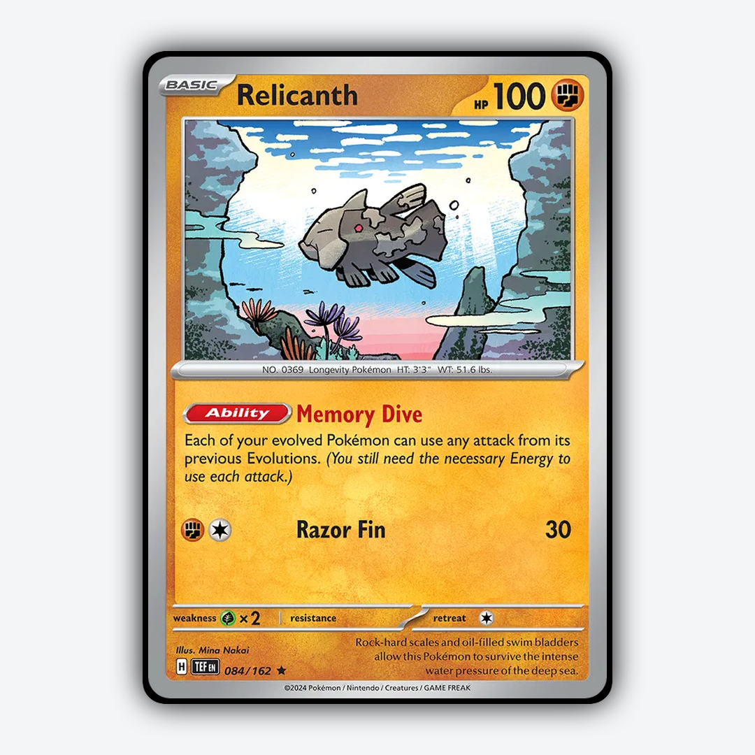 Relicanth 084/162 - Temporal Forces Set - Card Rug