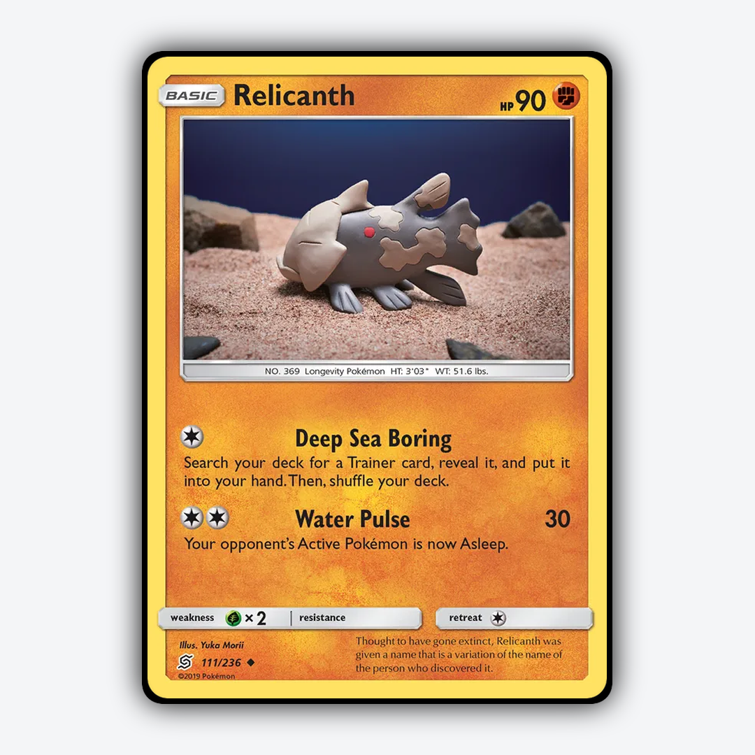 Relicanth 111/236 - Unified Minds Set - Card Rug