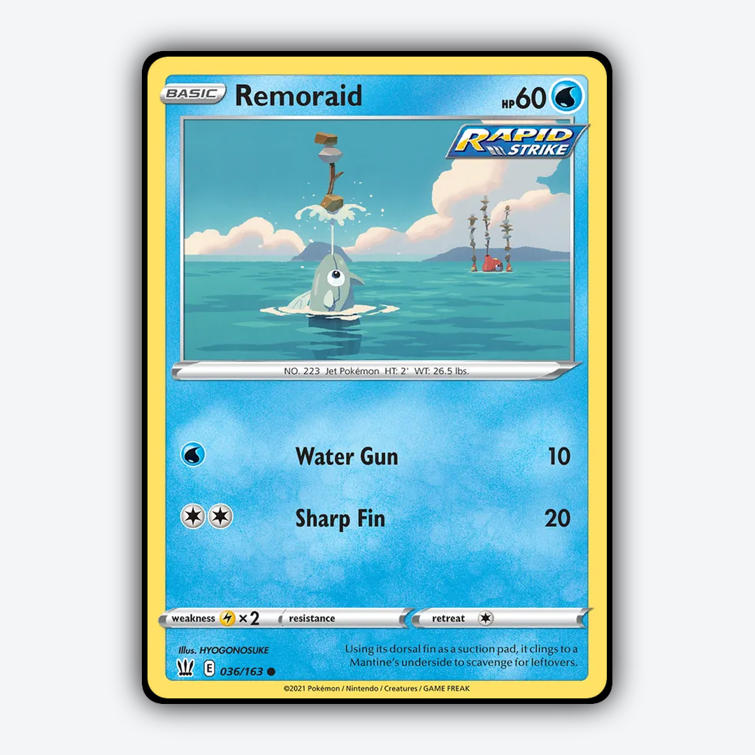 Remoraid 036/163 - Battle Styles Set - Card Rug