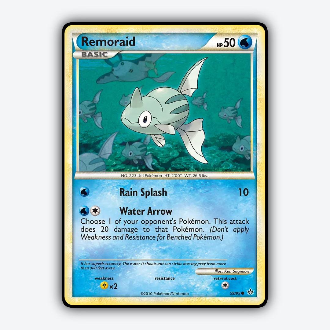 Remoraid 059/95 - HS—Unleashed Set - Card Rug