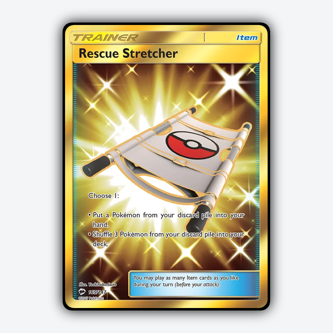 Rescue Stretcher 165/147 - Burning Shadows Set - Card Rug