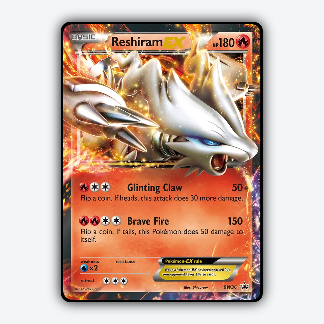 Reshiram-EX #36 - BW Black Star Promos Set - Card Rug